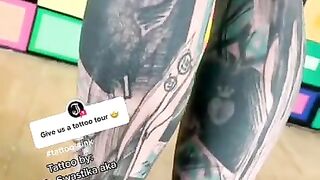 Anuskatzz little TATTOO TOUR - More on my TIKTOK = Same name - Model ink inked tattoos piercings