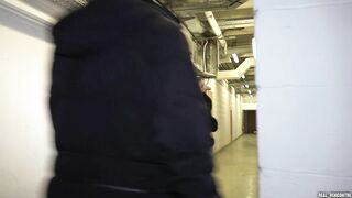 A Rich Frenchwoman cheats on her boyfriend to fuck in a cellar with black people!!