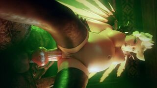 Overwatch Mercy bottom fucked w/ monster cock - 1st time anal (preggo vers.)