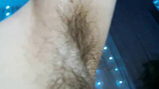 Extreme Hairy Armpit Closeup on Cam