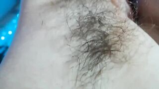 Extreme Hairy Armpit Closeup on Cam