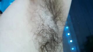 Extreme Hairy Armpit Closeup on Cam