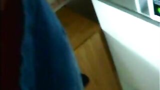 GABYLOVE IN HIGH HEELS AND LITTLE CLOTHES WHILE WASHING THE DISHES SUCKS A BIG DICK LIKE A CLEAN SLU