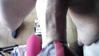 My first pov video showing my point of view while I'm sucking a big cock