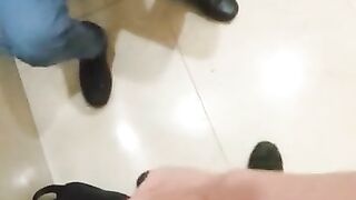 Jerking off with a guy in the mall in Mexico