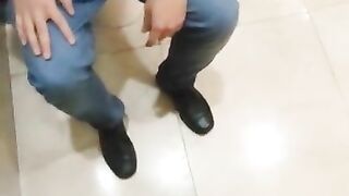 Jerking off with a guy in the mall in Mexico