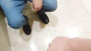 Jerking off with a guy in the mall in Mexico