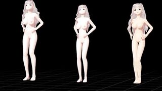 【MMD】Takane Body comparison【1080p 60fps】【R-18】