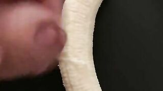 Cum on banana