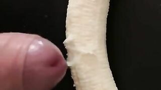 Cum on banana