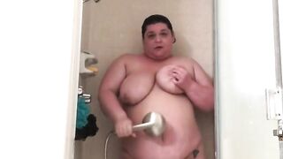 Bbw jess031489 in the shower