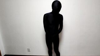 Red & black layered zentai