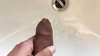 Solo edging cumshot