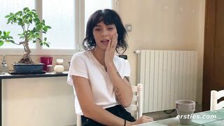 Cute Babe Sasha Prepares To Masturbate