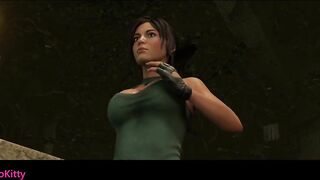 Lara Croft's First Monster Cock Experience