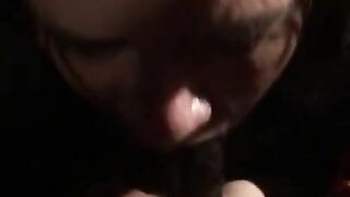 Blowing my best friends bbc until he cums in my mouth