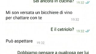 Chat erotica con la porca di mia moglie - Dialoghi italiani