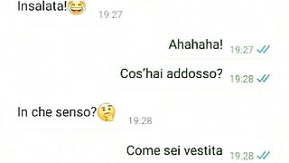 Chat erotica con la porca di mia moglie - Dialoghi italiani