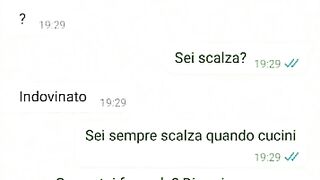 Chat erotica con la porca di mia moglie - Dialoghi italiani