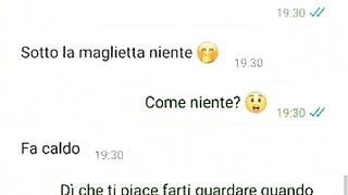 Chat erotica con la porca di mia moglie - Dialoghi italiani