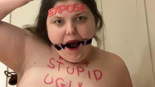 Fat pig slut exposed humiliation