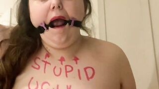 Fat pig slut exposed humiliation