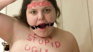 Fat pig slut exposed humiliation