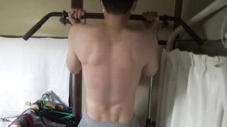 11回目　懸垂9回にチャレンジ　トレーニング　　Challenge 9 pull-ups