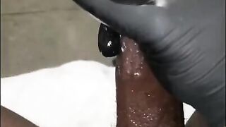 Jacking off at work