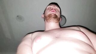 Horny CHUB drained CUM out of CHASER as he squeeze his TIGHT hole giving chaser a blissful ORGASM