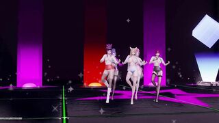 [MMD] CHUNG HA - Snapping Hot Striptease Ahri Akali Kaisa Evelynn Seraphine KDA 4K 60FPS