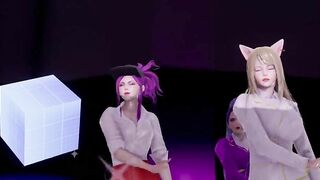 [MMD] CHUNG HA - Snapping Hot Striptease Ahri Akali Kaisa Evelynn Seraphine KDA 4K 60FPS