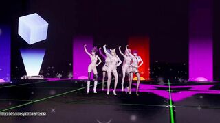 [MMD] CHUNG HA - Snapping Hot Naked Kpop Dance Ahri Akali Kaisa Evelynn Seraphine KDA 4K 60FPS