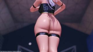 【MMD R-18 SEX DANCE】HAKU HOT BLACK SUIT HOT TASTY ASS SWEET PLEASURE HOLY STAR [BY] Orion DobleDosis