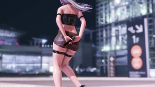 【MMD R-18 SEX DANCE】HAKU HOT BLACK SUIT HOT TASTY ASS SWEET PLEASURE HOLY STAR [BY] Orion DobleDosis