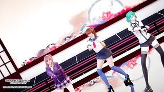 [MMD] Masked Bitch Honoka Katsumi Tamaki DOA Hot Dance