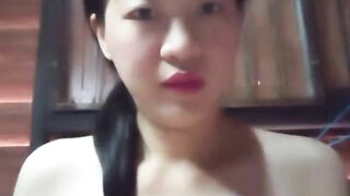 Asian girl at home alone and bored masturbates 2