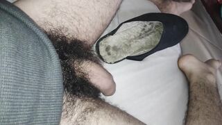 Cumshot inside slipper