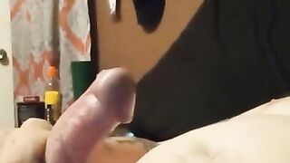 Stroking my cock till I cum!!!