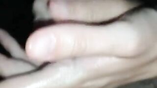 Oil HANDJOB for my HUGE COCK in the car PART 2/3