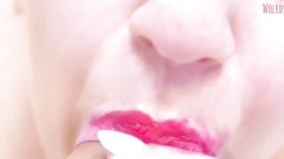 Mother friend blowjob pink lips make me Cum