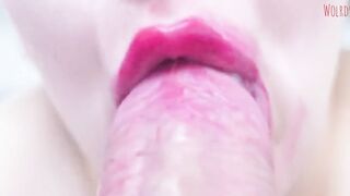 Mother friend blowjob pink lips make me Cum