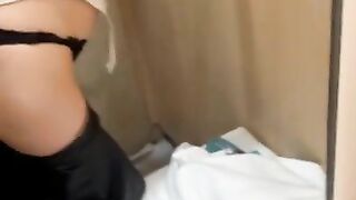 public sex in mall locker room doggystyle fucking my 18 year old girlfriend