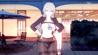 0404 -【R18-MMD】Honkai Impact 3rd 崩坏三 APHO Bronya at office with other valkyrie