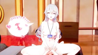 0404 -【R18-MMD】Honkai Impact 3rd 崩坏三 APHO Bronya at office with other valkyrie