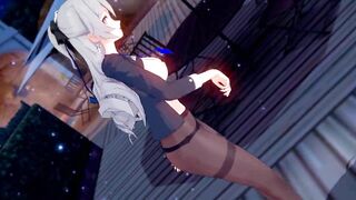 0404 -【R18-MMD】Honkai Impact 3rd 崩坏三 APHO Bronya at office with other valkyrie