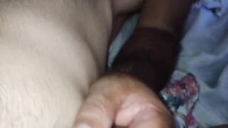 Video on a loop of daddy touching my nipple