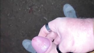 Greek Man - Outdoor Jerk off in the Woods - Huge cumshot