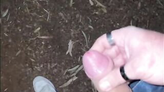 Greek Man - Outdoor Jerk off in the Woods - Huge cumshot