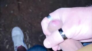 Greek Man - Outdoor Jerk off in the Woods - Huge cumshot